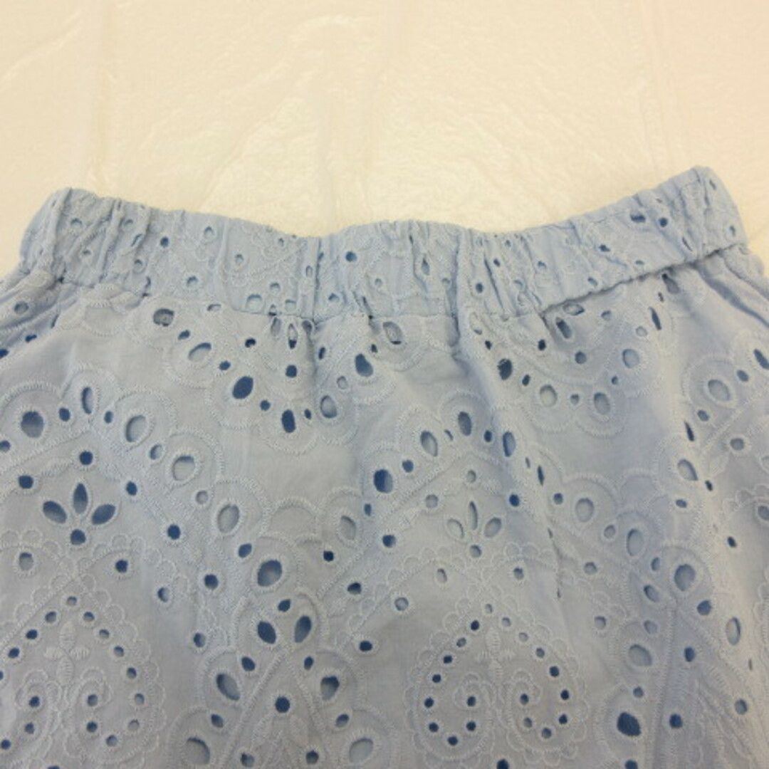 H&M(エイチアンドエム)のエイチ&エム H&M ミニスカート フレア 水色 XS *T197 レディースのスカート(ミニスカート)の商品写真