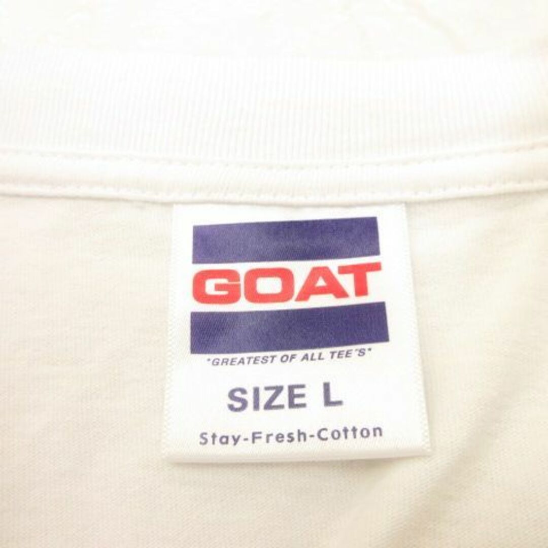 other(アザー)のゴート GOAT Tシャツ 半袖 文字プリント 白 L *A985 メンズのトップス(Tシャツ/カットソー(半袖/袖なし))の商品写真