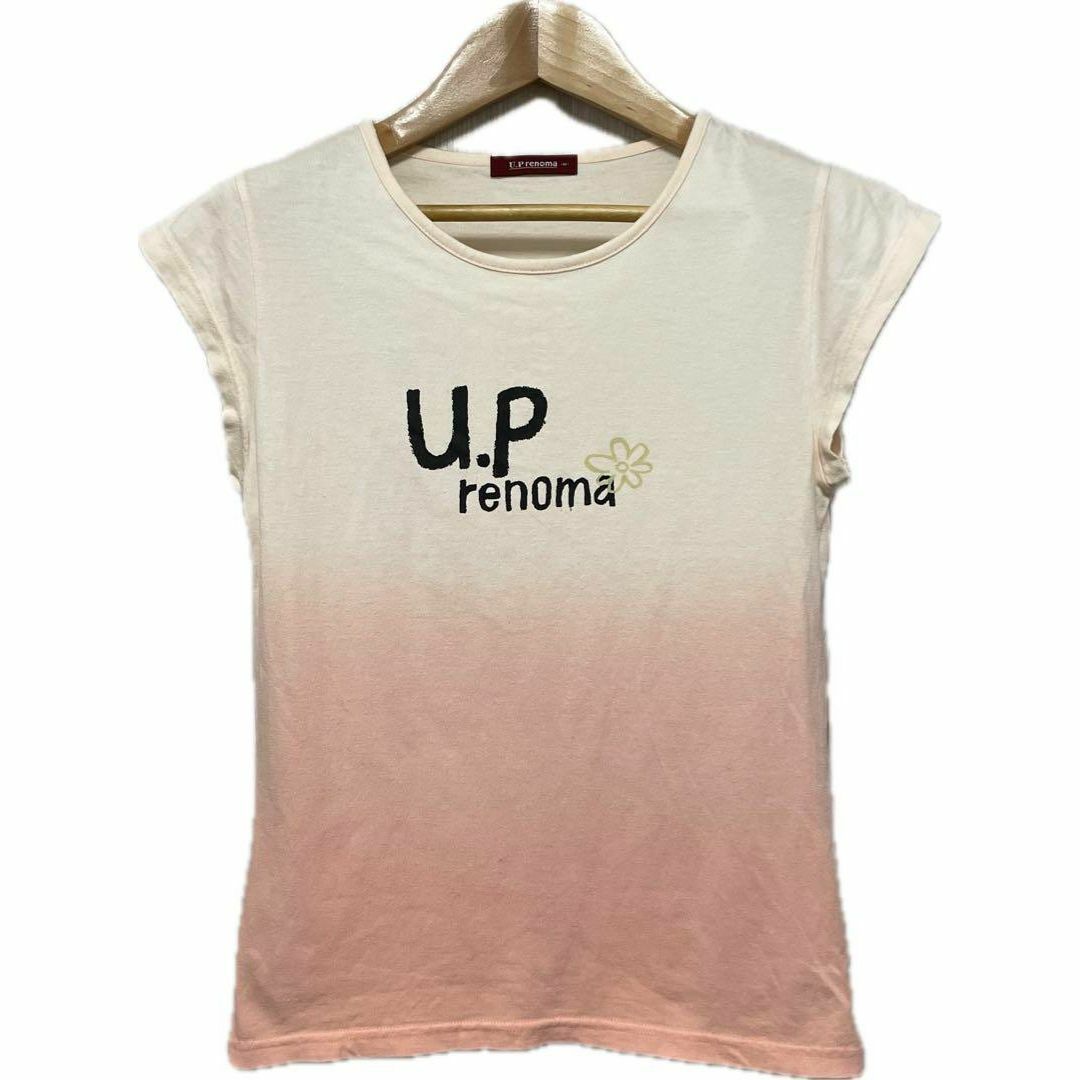 U.P renoma(ユーピーレノマ)の訳あり renoma レノマ ノースリーブ ピンク M おしゃれ レディースのトップス(Tシャツ(半袖/袖なし))の商品写真