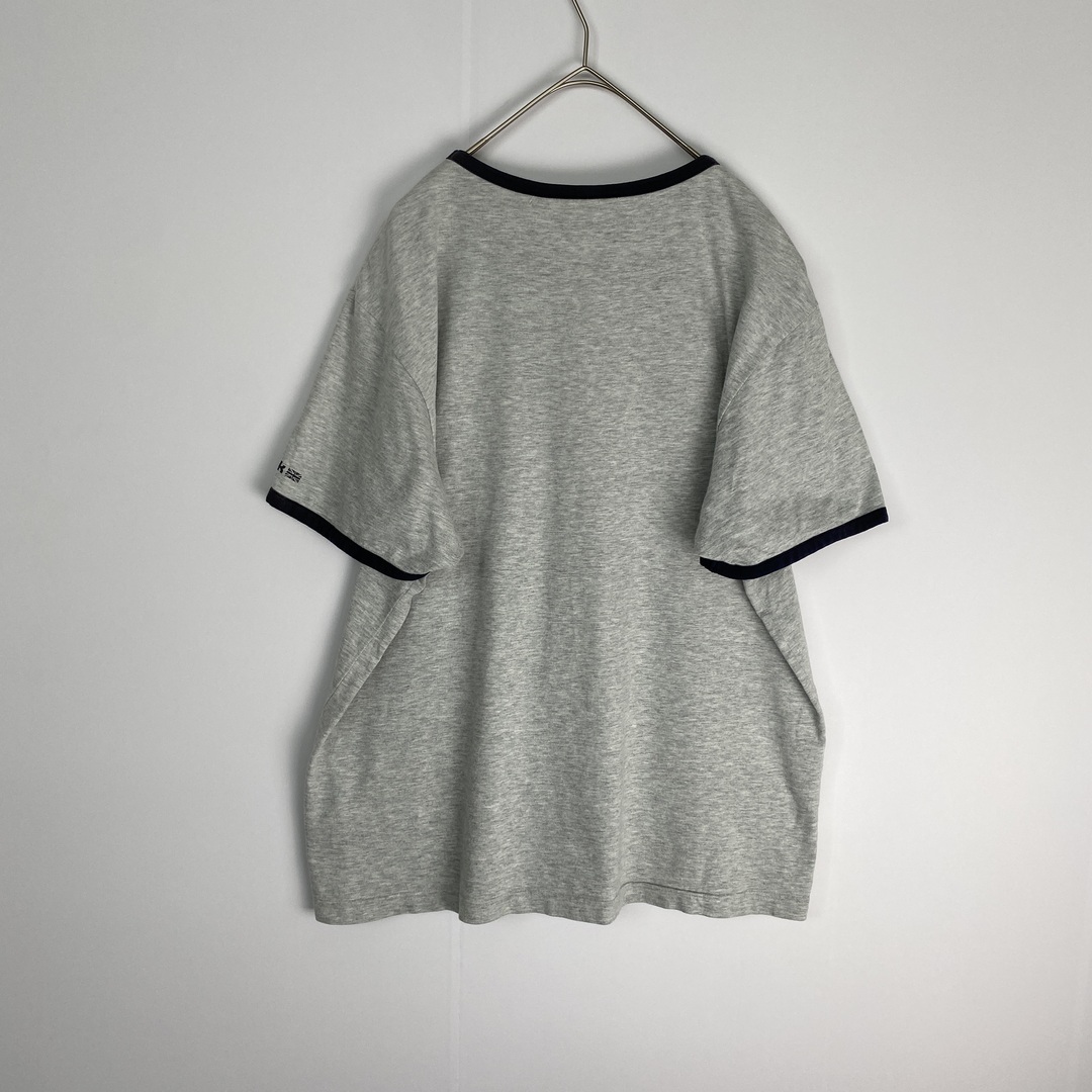 Reebok(リーボック)のリーボック　リンガーＴシャツ　ビッグロゴ　グレー　黒 メンズのトップス(Tシャツ/カットソー(半袖/袖なし))の商品写真