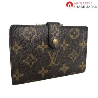 ルイヴィトン(LOUIS VUITTON)のLOUIS VUITTON ルイヴィトン ポルトモネ ビエ ヴィエノワ コンパクトウォレット 二つ折り財布 レディース モノグラムキャンバス ブラウン 2つ折り 茶色 M61663 中古品【鑑定済】(財布)