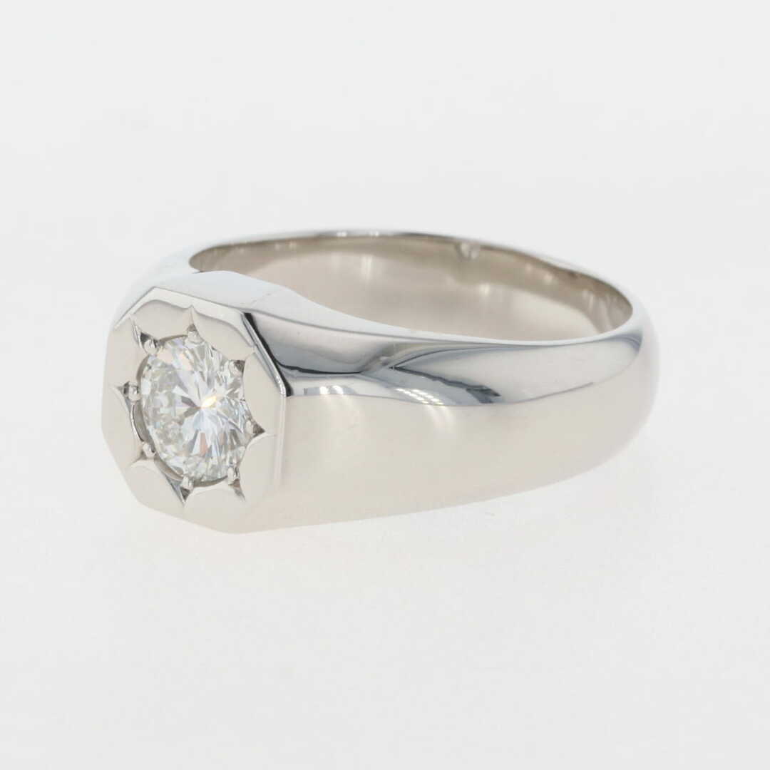 ダイヤモンド デザインリング 21号 Pt850 【中古】 メンズのアクセサリー(リング(指輪))の商品写真