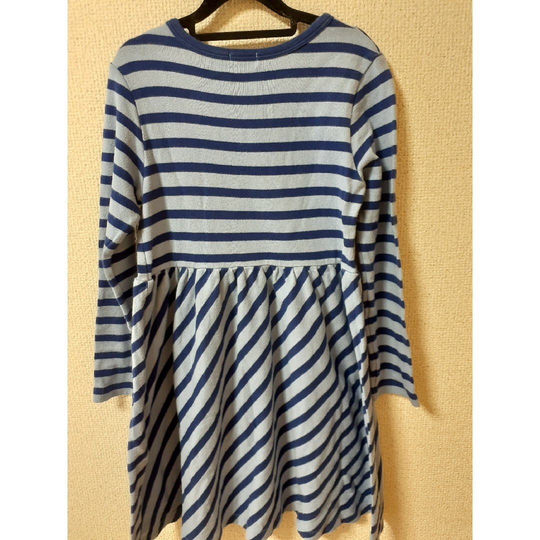 mikihouse(ミキハウス)のミキハウス　ボーダー　ワンピース　秋冬　120cm キッズ/ベビー/マタニティのキッズ服女の子用(90cm~)(ワンピース)の商品写真