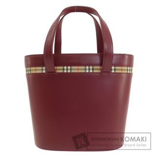 BURBERRY - BURBERRY ロゴ ハンドバッグ レザー レディース