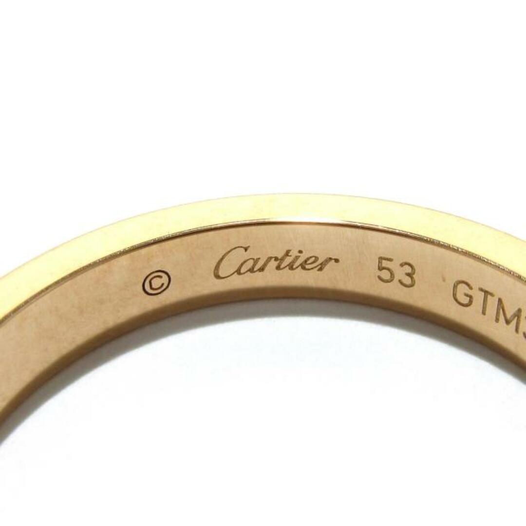 Cartier(カルティエ)のCartier(カルティエ) リング 53新品同様  エングレーブドリング K18PG×ダイヤモンド 1Pダイヤ レディースのアクセサリー(リング(指輪))の商品写真