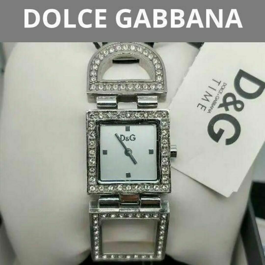 DOLCE&GABBANA(ドルチェアンドガッバーナ)の定価5万円　ドルチェガッバーナ　腕時計　ドルガバ　ダイヤモンド　動作品 レディースのファッション小物(腕時計)の商品写真