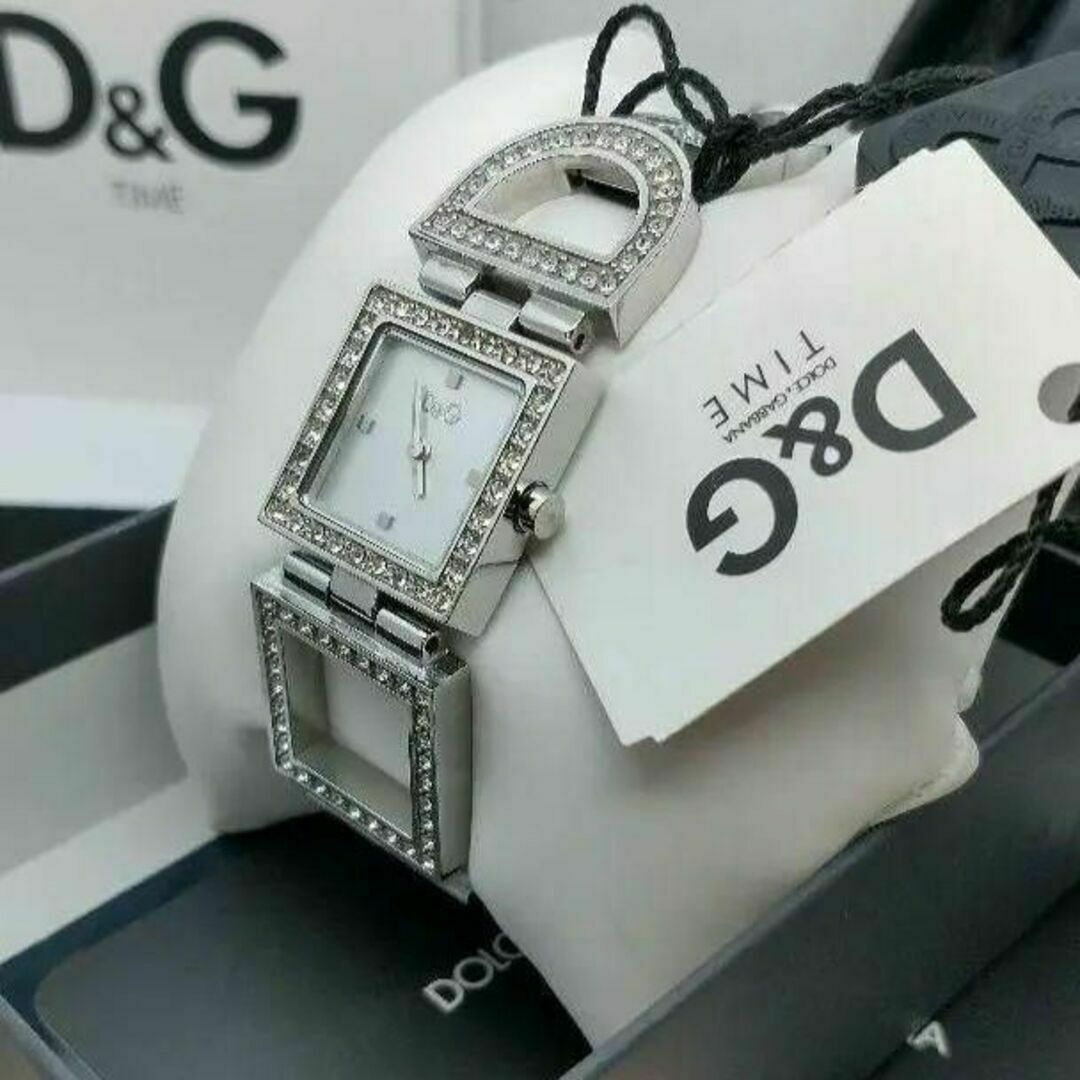 DOLCE&GABBANA(ドルチェアンドガッバーナ)の定価5万円　ドルチェガッバーナ　腕時計　ドルガバ　ダイヤモンド　動作品 レディースのファッション小物(腕時計)の商品写真