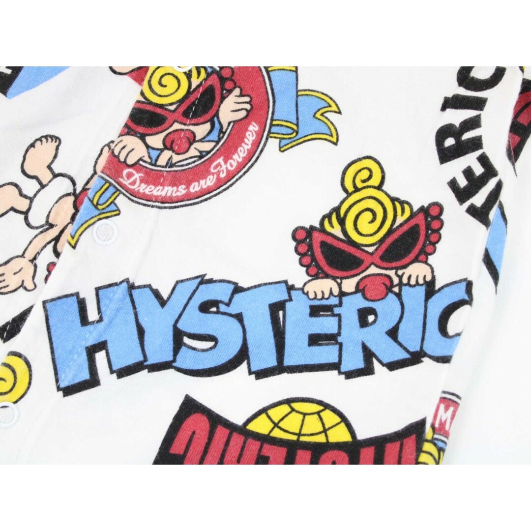 HYSTERIC MINI(ヒステリックミニ)の【夏物 新入荷!】◇ヒステリックミニ/HYSTERIC MINI◇70-80cm 半袖カバーオール/ロンパース 白×マルチカラー【中古】子供服 キッズ kids ベビー服 baby 男の子 女の子 夏 onepi 324042 キッズ/ベビー/マタニティのベビー服(~85cm)(カバーオール)の商品写真