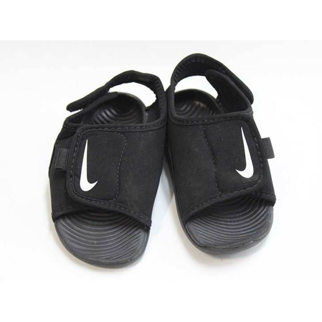 NIKE(ナイキ)の【夏物 新入荷!】 ▼ナイキ/NIKE▼13cm サンダル/シューズ/靴 黒×白 アウトドア キャンプ 川遊び 水遊び プール 海水浴 【中古】 子供 キッズ kids ベビー baby 男の子 夏 shoes seasonal 324042 キッズ/ベビー/マタニティのベビー靴/シューズ(~14cm)(サンダル)の商品写真