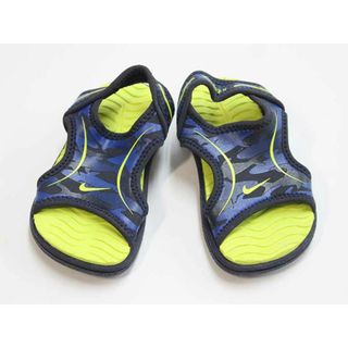 ナイキ(NIKE)の【夏物 新入荷!】 ▼ナイキ/NIKE▼10cm サンダル/シューズ/靴 紺×黄 アウトドア キャンプ 川遊び 水遊び プール 海水浴 【中古】 子供 キッズ kids ベビー baby 男の子 夏 shoes seasonal 324042(サンダル)