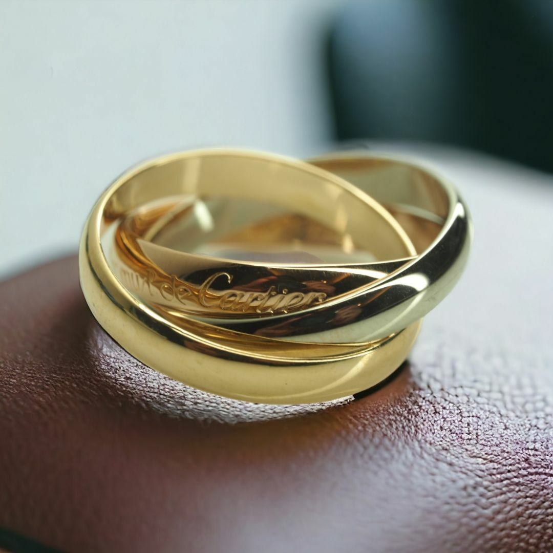 Cartier(カルティエ)の◆Cartier　カルティエ　トリニティ3連リング　指輪　750YG/PG/WG レディースのアクセサリー(リング(指輪))の商品写真
