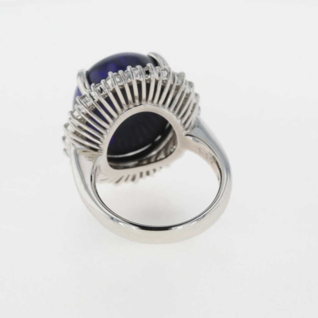 ブラックオパール デザインリング 11.5号 Pt900 【中古】 レディースのアクセサリー(リング(指輪))の商品写真