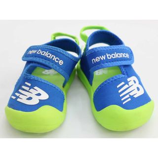 ニューバランス(New Balance)の【夏物 新入荷!】◇ニューバランス/NB/New Balance◇14cm サンダル/シューズ/靴 青×黄緑 アウトドア キャンプ 川遊び 水遊び プール 海水浴【中古】子供 キッズ kids ベビー baby 男の子 夏 shoes seasonal 424042(サンダル)