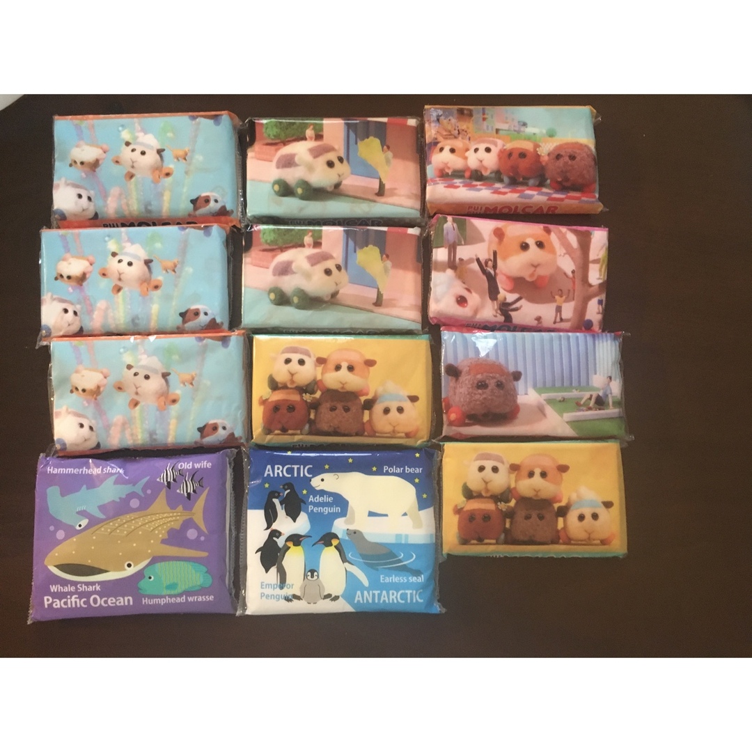 ポケットティッシュ キャラクター モルカー 動物 魚 匿名配送 ④ エンタメ/ホビーのおもちゃ/ぬいぐるみ(キャラクターグッズ)の商品写真
