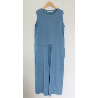 moussy - 【夏物 新入荷】新品未使用品●MOUSSY/マウジー●カットソーワンピース/クルーネック/ノースリーブ/ロング丈 ライトブルー/青 レディース F 夏 onepi 034042