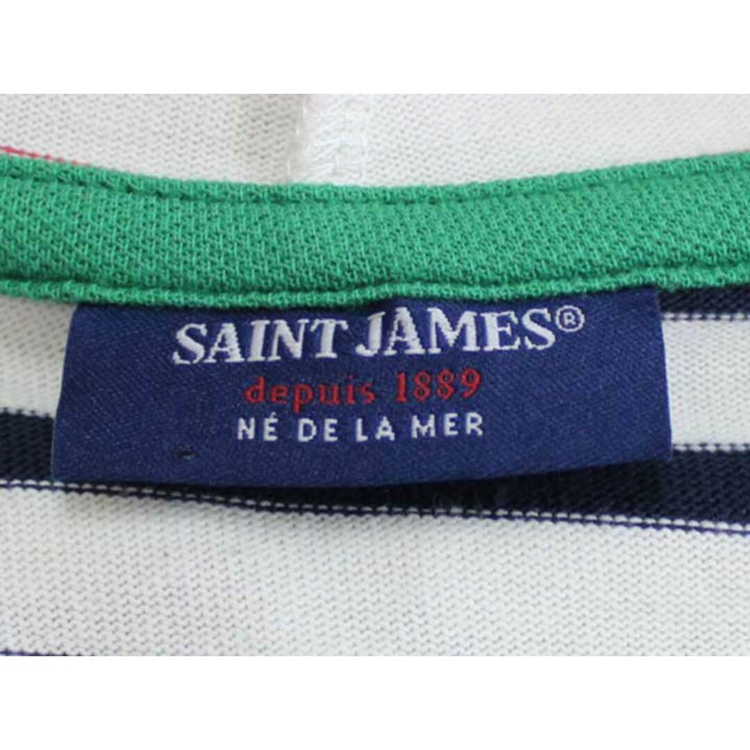 SAINT JAMES(セントジェームス)の【夏物 新入荷】■SAINT JAMES/セントジェームス■フード付きボーダーワンピース/七分袖/ミモレ丈 マルチカラー レディース XS【中古】夏 624042 レディースのワンピース(その他)の商品写真