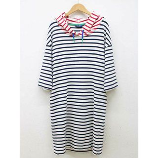 セントジェームス(SAINT JAMES)の【夏物 新入荷】■SAINT JAMES/セントジェームス■フード付きボーダーワンピース/七分袖/ミモレ丈 マルチカラー レディース XS【中古】夏 624042(その他)