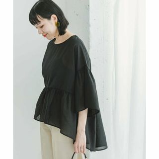 アーバンリサーチアイテムズ(URBAN RESEARCH ITEMS)の【BLK】シアーティアードブラウス(シャツ/ブラウス(長袖/七分))