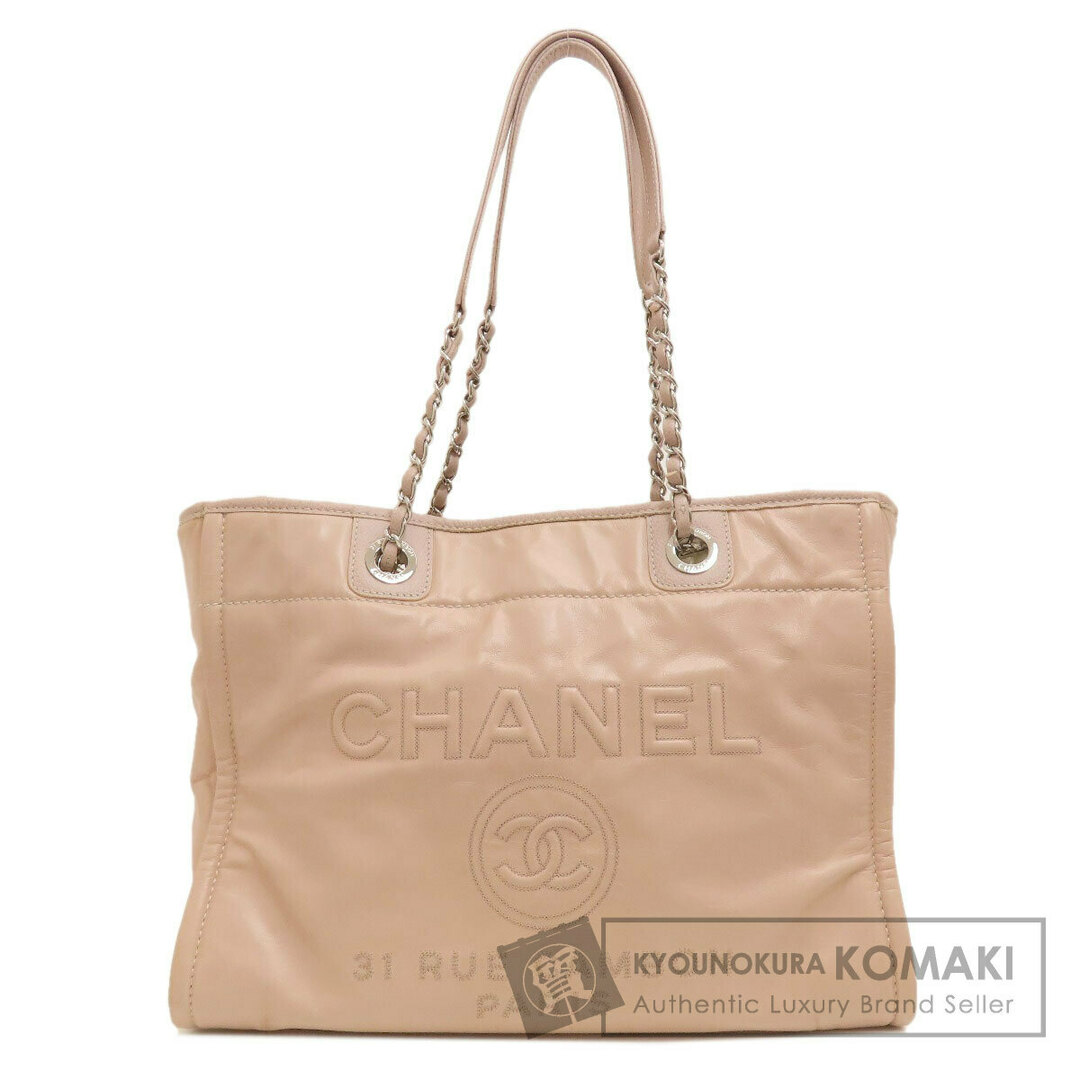 CHANEL(シャネル)のCHANEL ドーヴィルMM トートバッグ カーフ レディース レディースのバッグ(トートバッグ)の商品写真