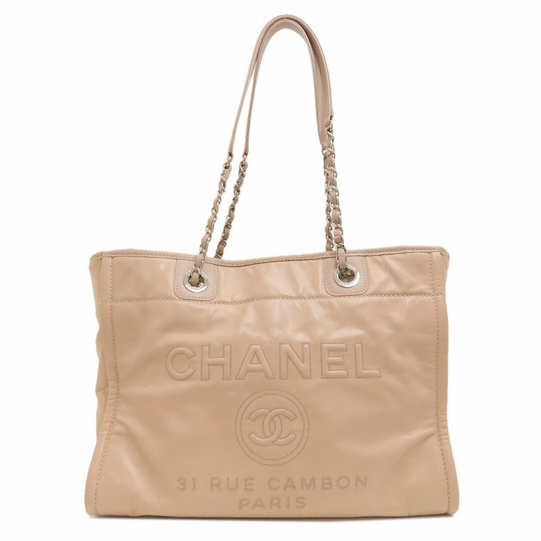 CHANEL(シャネル)のCHANEL ドーヴィルMM トートバッグ カーフ レディース レディースのバッグ(トートバッグ)の商品写真