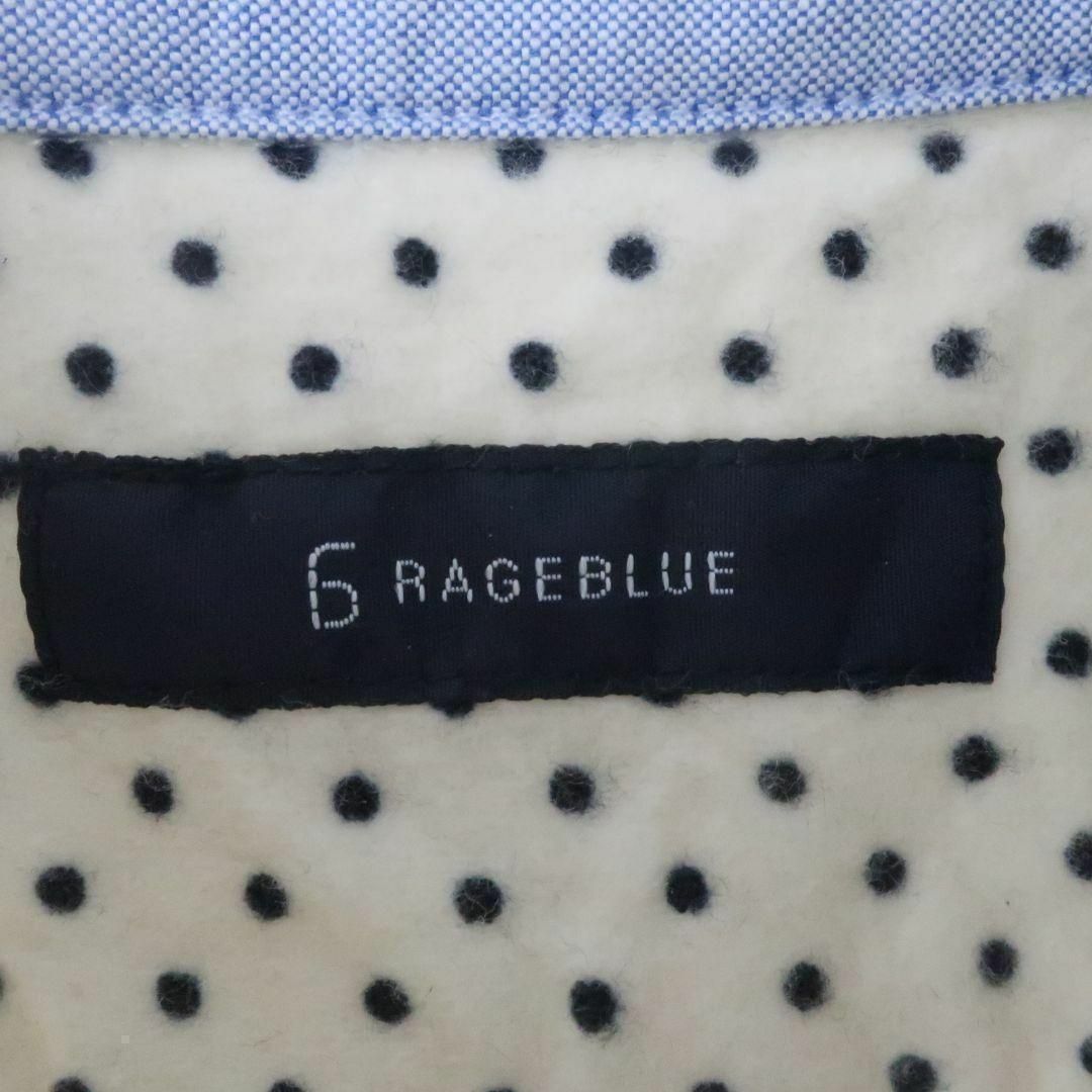 RAGEBLUE(レイジブルー)の【極美品】RAGEBLUE ホワイト ドットシャツ メンズのトップス(Tシャツ/カットソー(七分/長袖))の商品写真