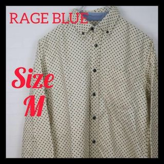 【極美品】RAGEBLUE ホワイト ドットシャツ