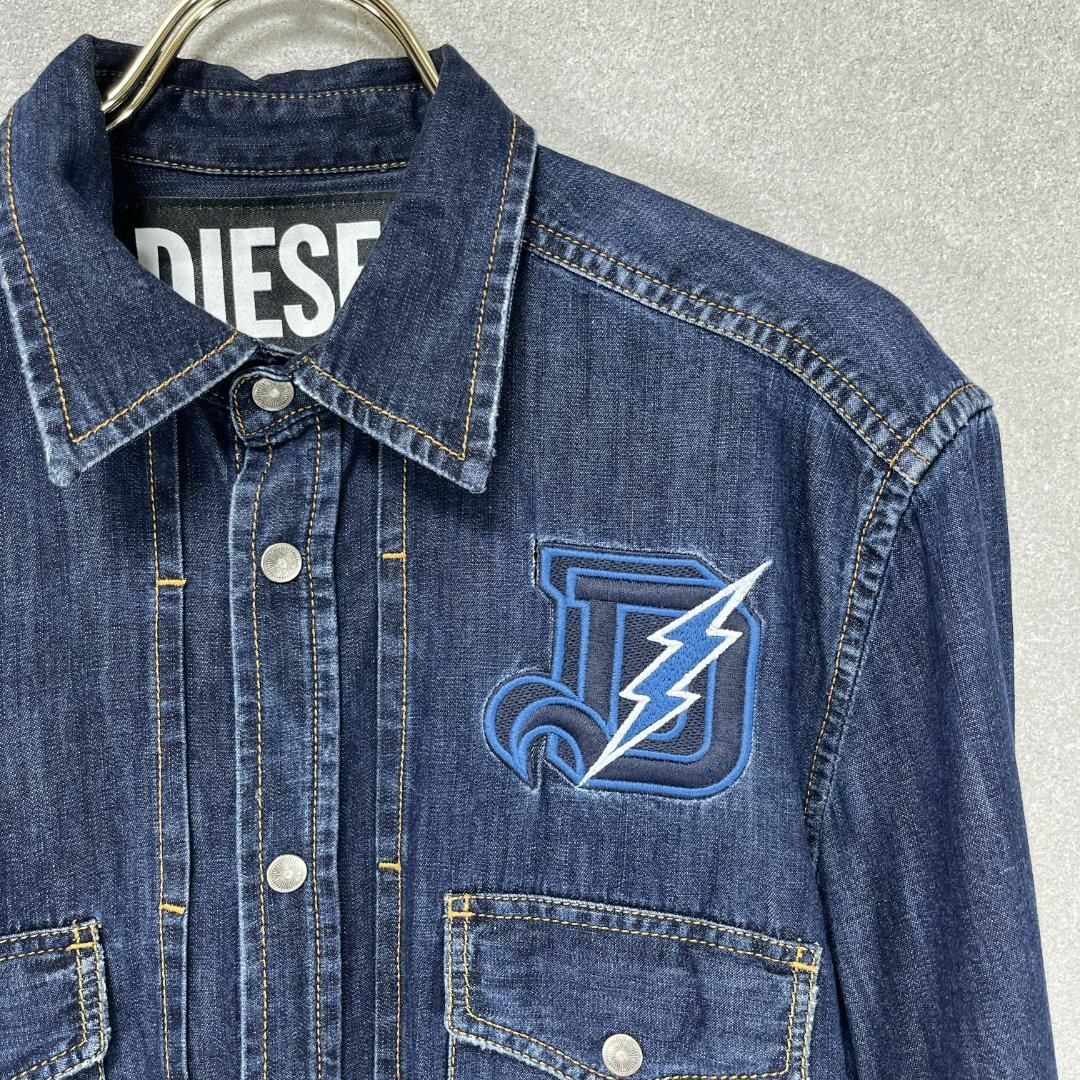 DIESEL(ディーゼル)のディーゼル　BD デニムシャツ XSサイズ ブルー メンズのトップス(シャツ)の商品写真