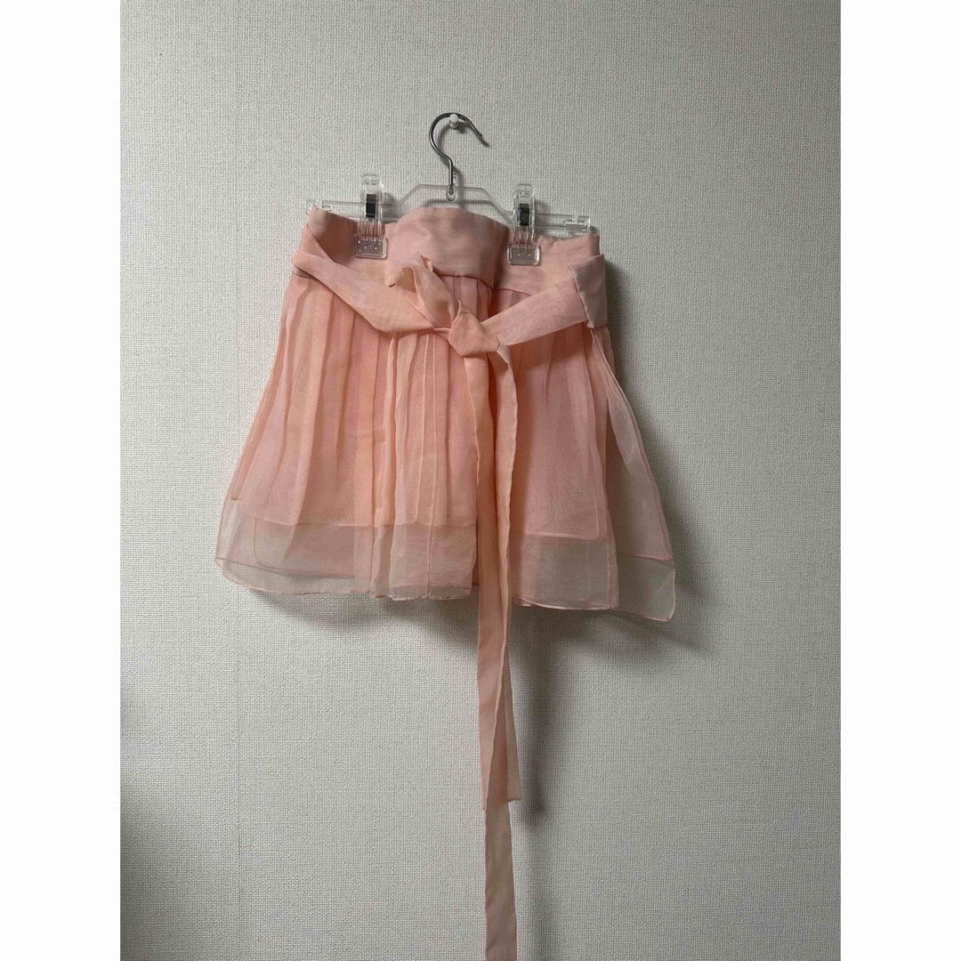 kimhekim キムヘキム　ラップスカート　ピンク　チュール レディースのスカート(ミニスカート)の商品写真
