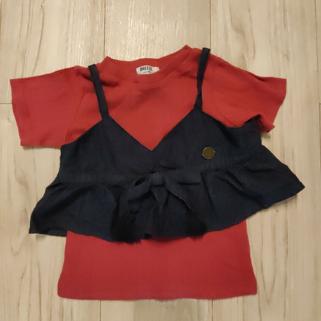 BREEZE(ブリーズ)のbreeze 半袖トップス 90 女の子 キッズ/ベビー/マタニティのキッズ服女の子用(90cm~)(Tシャツ/カットソー)の商品写真