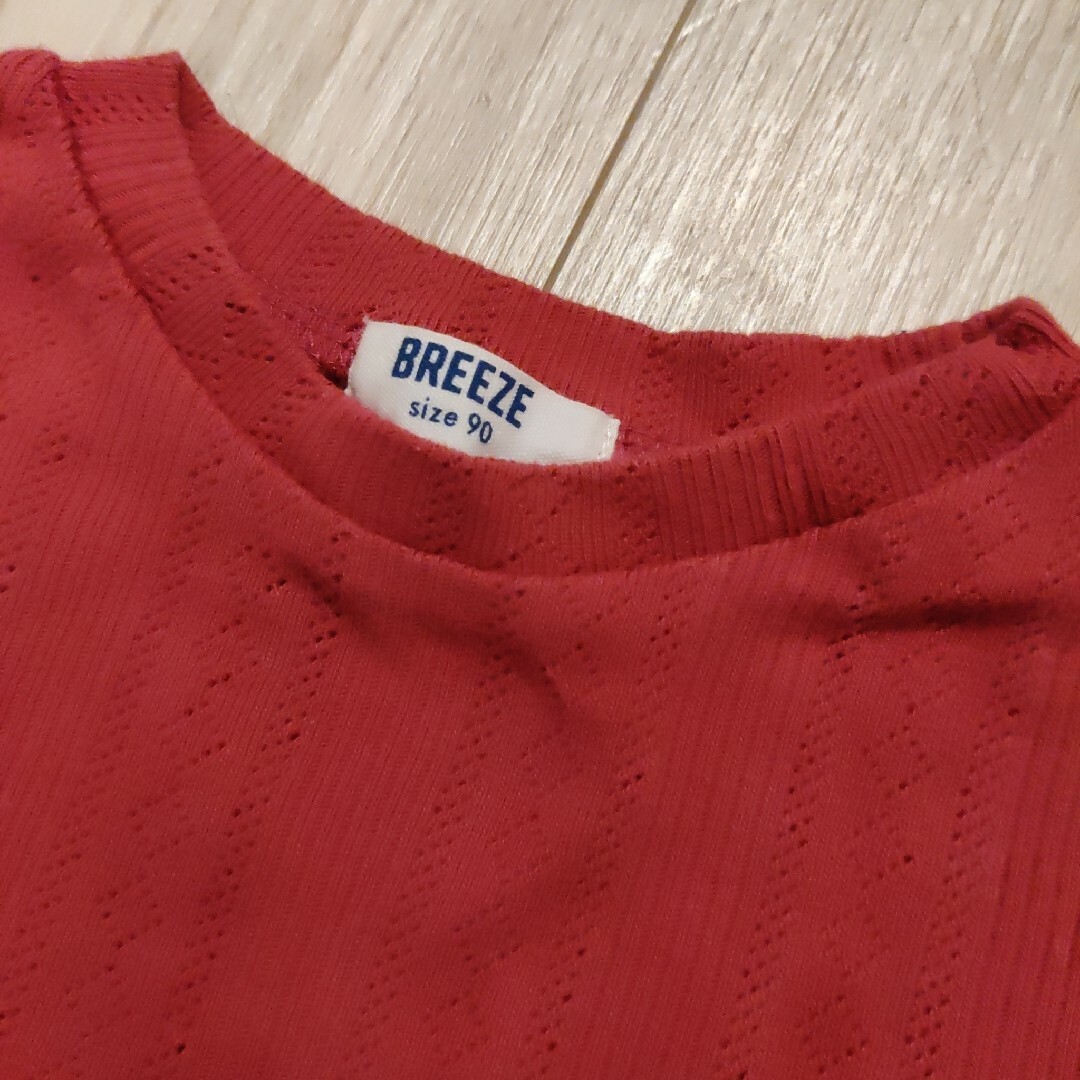 BREEZE(ブリーズ)のbreeze 半袖トップス 90 女の子 キッズ/ベビー/マタニティのキッズ服女の子用(90cm~)(Tシャツ/カットソー)の商品写真