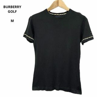 BURBERRY - BURBERRY GOLF  バーバリー 半袖 ブラック M イタリア製