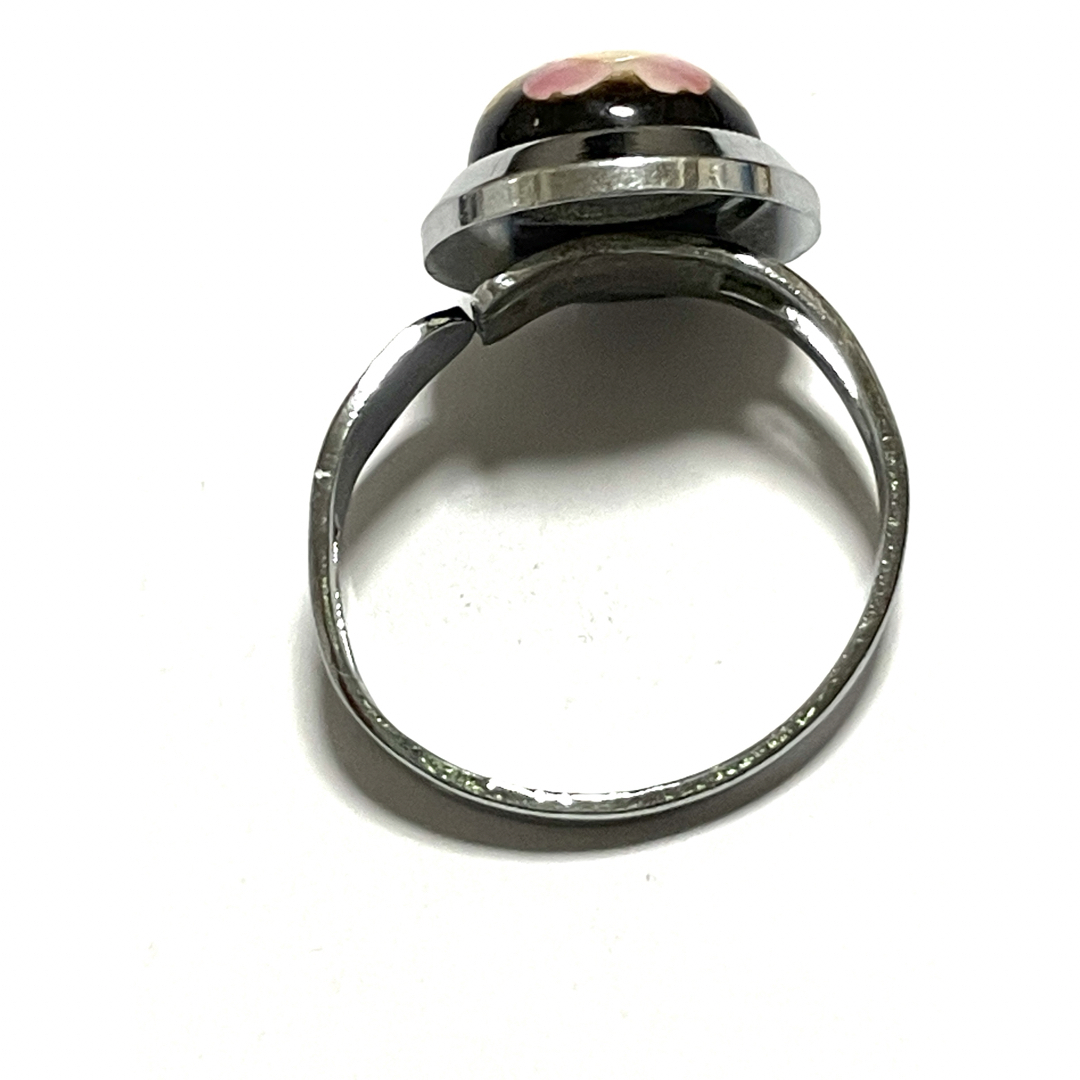 七宝焼　リング　cloissone flower  ring 指輪  約26号 レディースのアクセサリー(リング(指輪))の商品写真