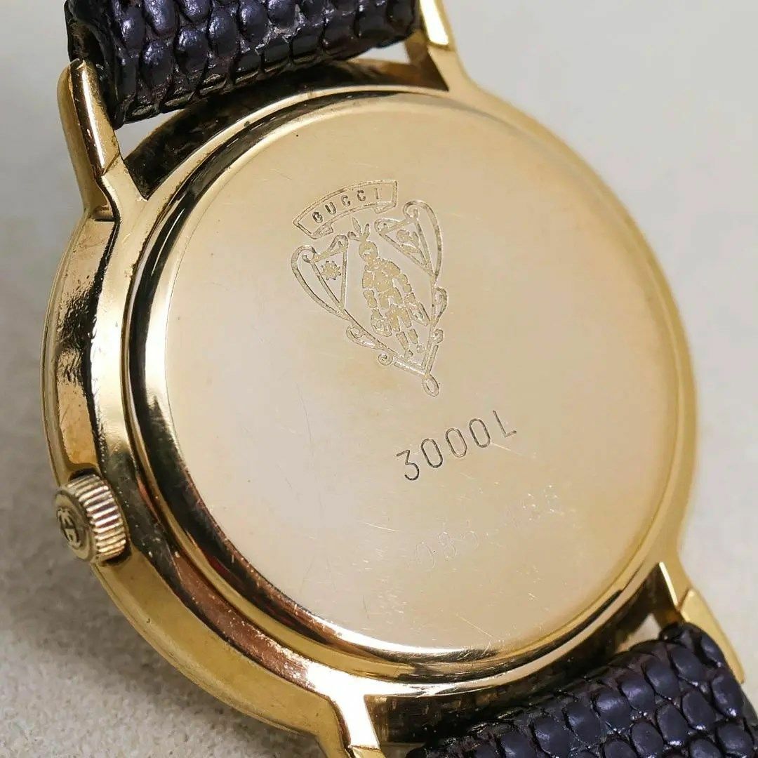 Gucci(グッチ)の◆稼働 GUCCI 腕時計 3000L レディース 純正ベルト オールド u レディースのファッション小物(腕時計)の商品写真