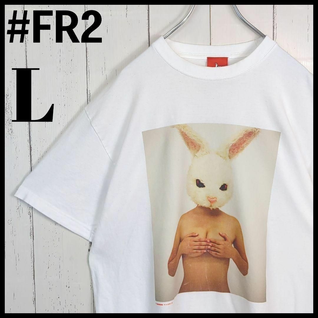 #FR2(エフアールツー)の【希少モデル】 #FR2 フォトプリント 頭狂色情兎 うさぎ 入手困難 Tシャツ メンズのトップス(Tシャツ/カットソー(半袖/袖なし))の商品写真