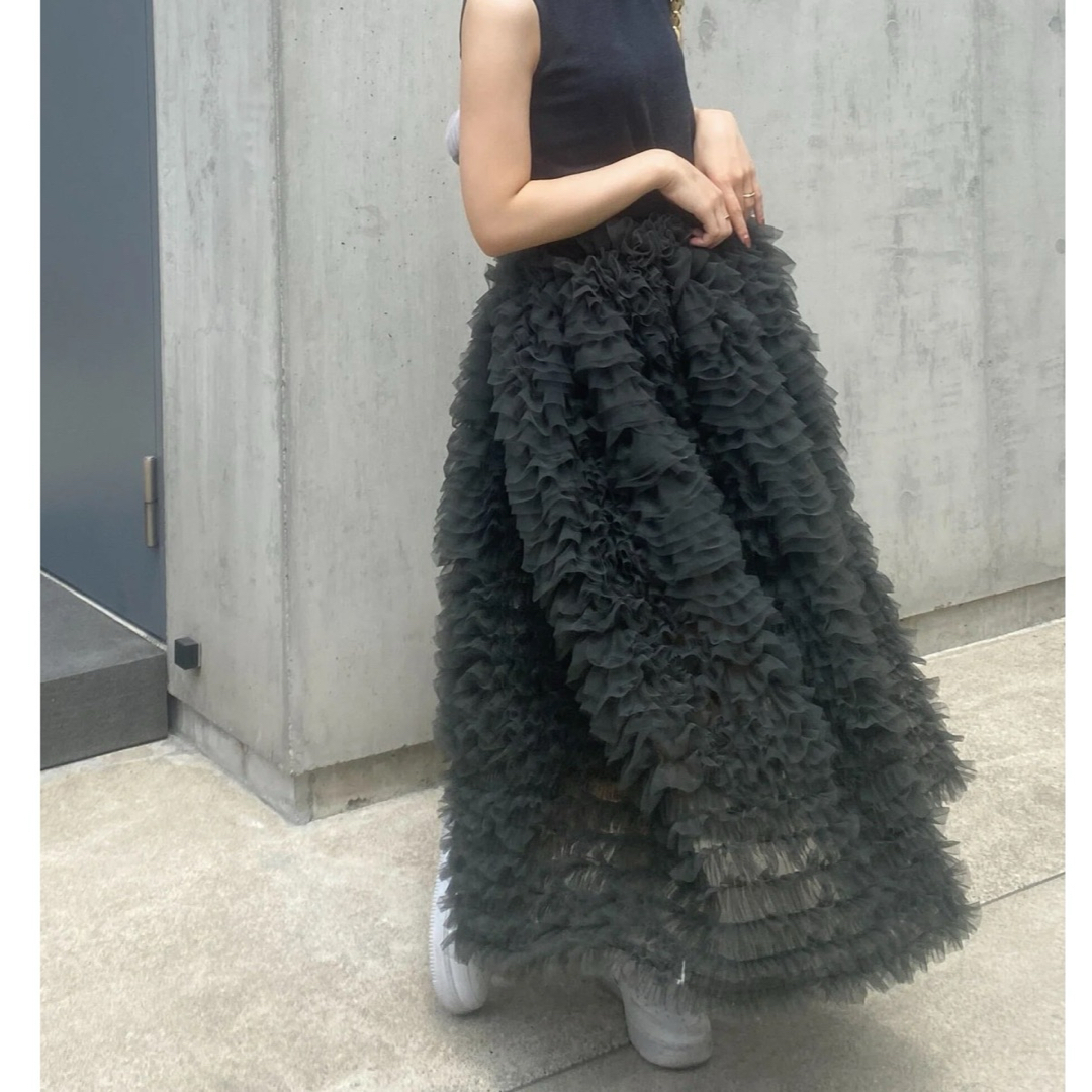 DARLENE SHUSHU SKIRT gray レディースのスカート(ロングスカート)の商品写真