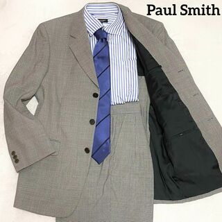 ポールスミス(Paul Smith)のポールスミス　スーツセット　グレー　Mサイズ　千鳥格子柄　ゆったりサイズ(セットアップ)