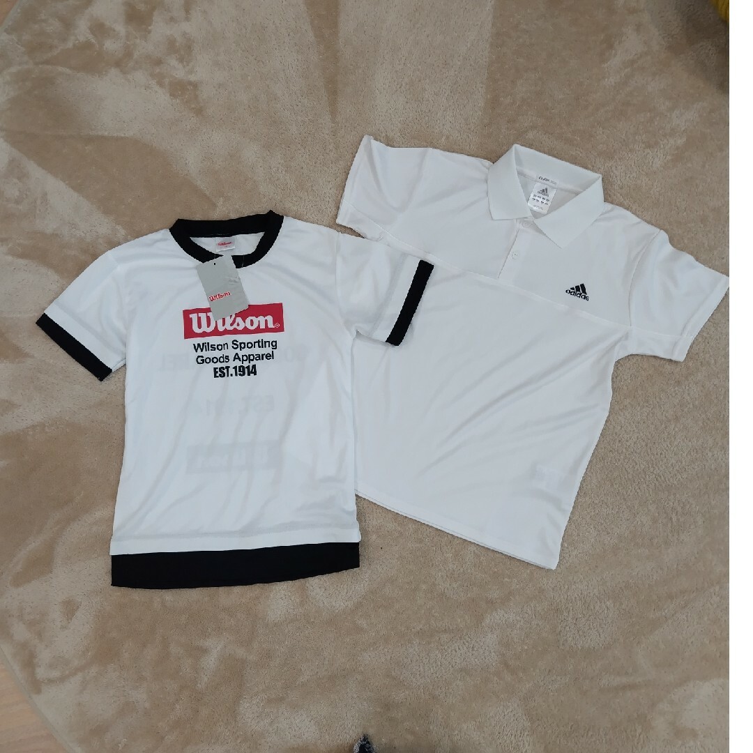 adidas(アディダス)の男の子　Tシャツ　半袖　140 キッズ/ベビー/マタニティのキッズ服男の子用(90cm~)(Tシャツ/カットソー)の商品写真