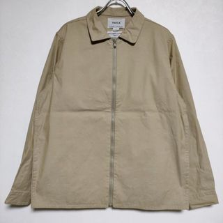 ヤエカ(YAECA)のYAECA 12402 ZIP SHIRT  定価35200円 ジップシャツ ブルゾン XS KUSAKI KHAKI ジャケット ベージュ レディース ヤエカ【中古】4-0418M∞(その他)