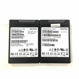 RW-172-SanDisk SATA 128GB 2.5インチ SSD 2点