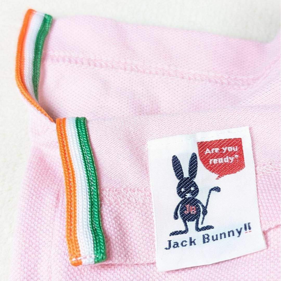 JACK BUNNY!!(ジャックバニー)の【ジャックバニー】ゴルフウェア　半袖　 シャツ　ピンク　ワンポイント　4　M スポーツ/アウトドアのゴルフ(ウエア)の商品写真