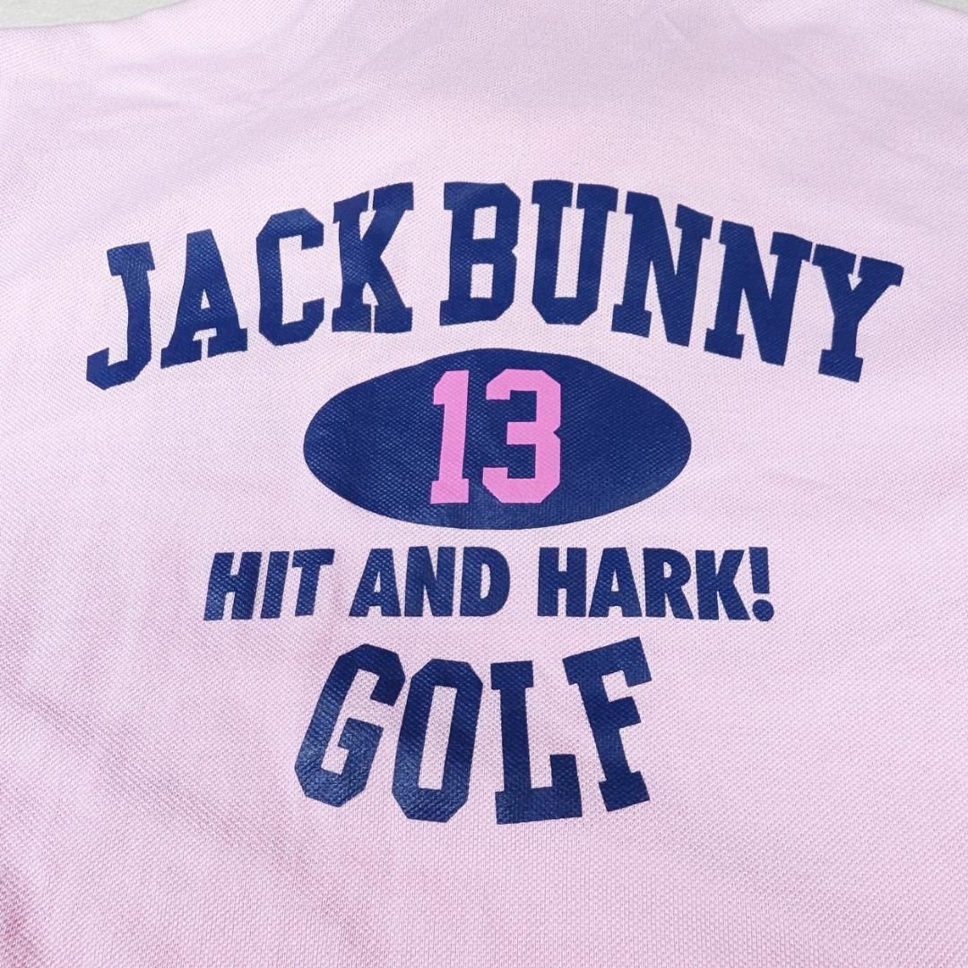 JACK BUNNY!!(ジャックバニー)の【ジャックバニー】ゴルフウェア　半袖　 シャツ　ピンク　ワンポイント　4　M スポーツ/アウトドアのゴルフ(ウエア)の商品写真