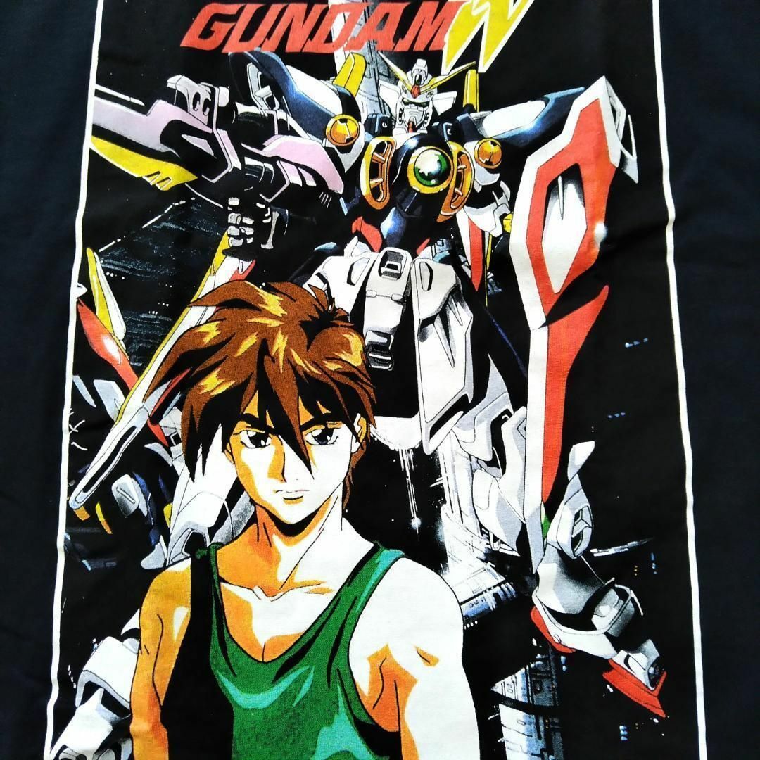 ガンダムW　Tシャツ　オーバーサイズXL　黒　アニメT　ガンダムウィング * メンズのトップス(Tシャツ/カットソー(半袖/袖なし))の商品写真