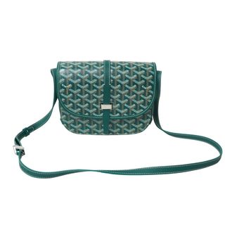 新品未使用 GOYARD ゴヤール ショルダーバッグ ベルヴェデールPM BELVE3PMLTY01CG01P グリーン シルバー金具 中古 63012