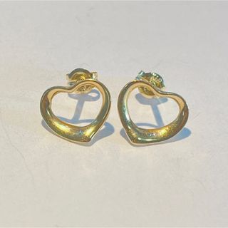 ティファニー(Tiffany & Co.)の562 ティファニー　オープンハート　ピアス　18K 750 キャッチ社外18K(ピアス)