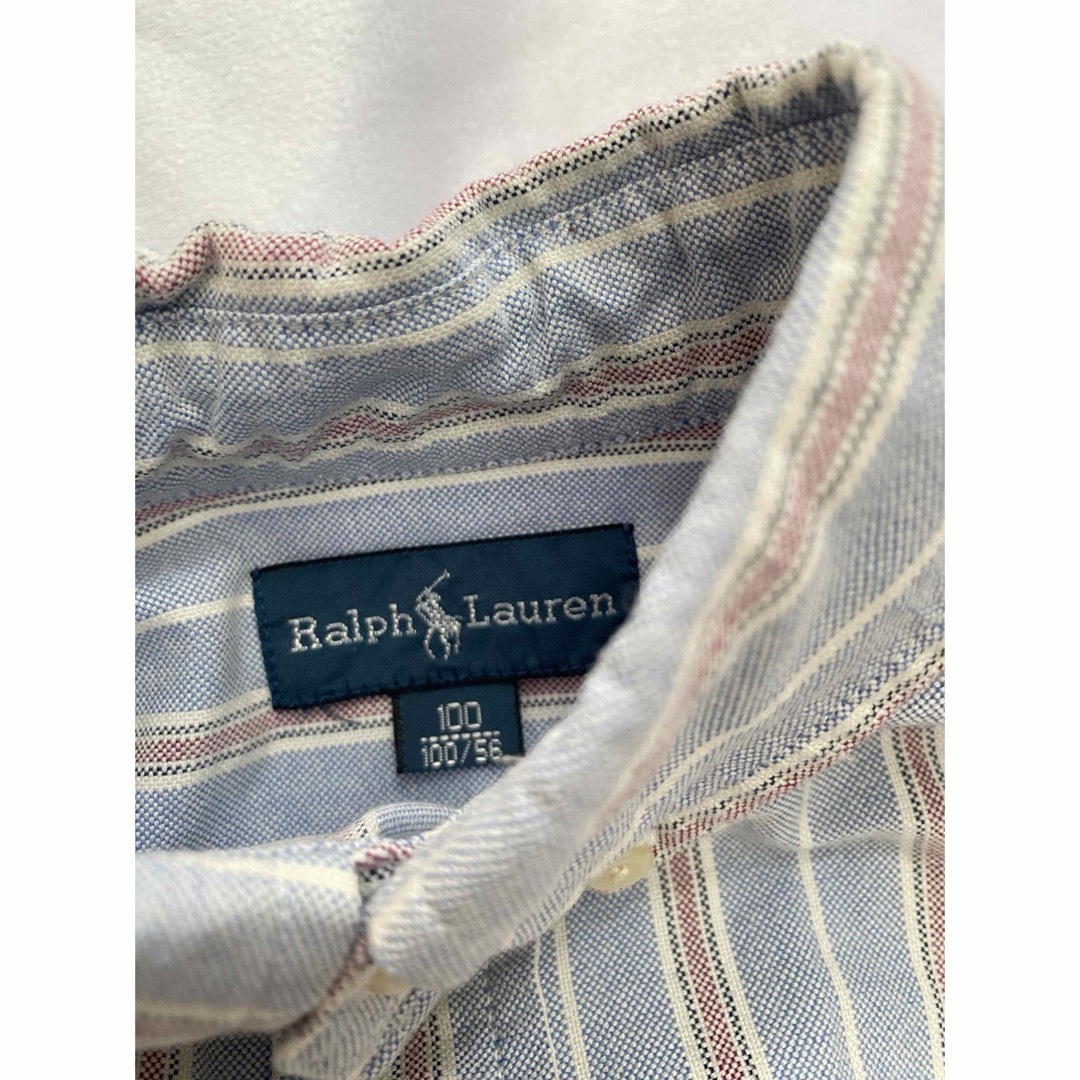 Ralph Lauren(ラルフローレン)のラルフローレン　長袖シャツ　ストライプ　100 キッズ/ベビー/マタニティのキッズ服男の子用(90cm~)(ブラウス)の商品写真