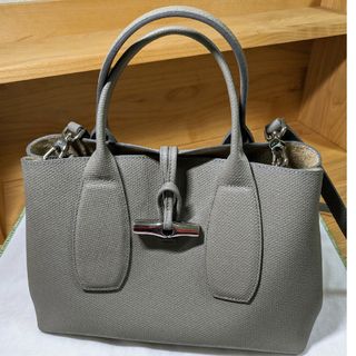 LONGCHAMP - ロンシャン　バッグ　ロゾ　グレー