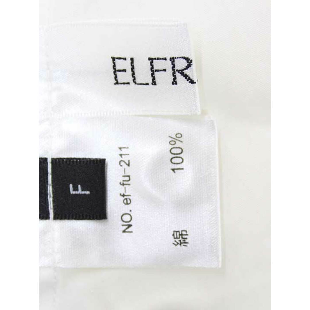 【夏物 新入荷】新品未使用品‡ELFRANK/エルフランク‡ハイネックギャザーワンピース/半袖/マキシ丈 ホワイト/白 レディース FREE 夏 624042 レディースのワンピース(その他)の商品写真