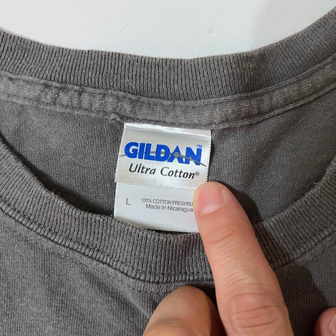 GILDAN(ギルタン)のUS 輸入　GILDAN ギルダン　Tシャツ　ハイスクール グレー　Lサイズ メンズのトップス(Tシャツ/カットソー(半袖/袖なし))の商品写真