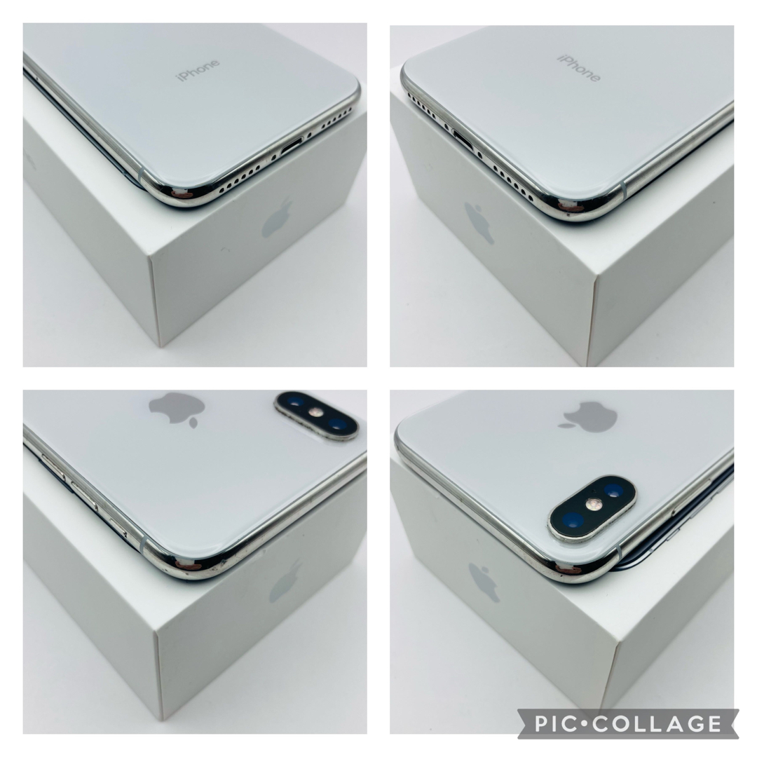 Apple(アップル)のiPhone X Silver 256GB SIMフリー端末 新品 電池100% スマホ/家電/カメラのスマートフォン/携帯電話(スマートフォン本体)の商品写真