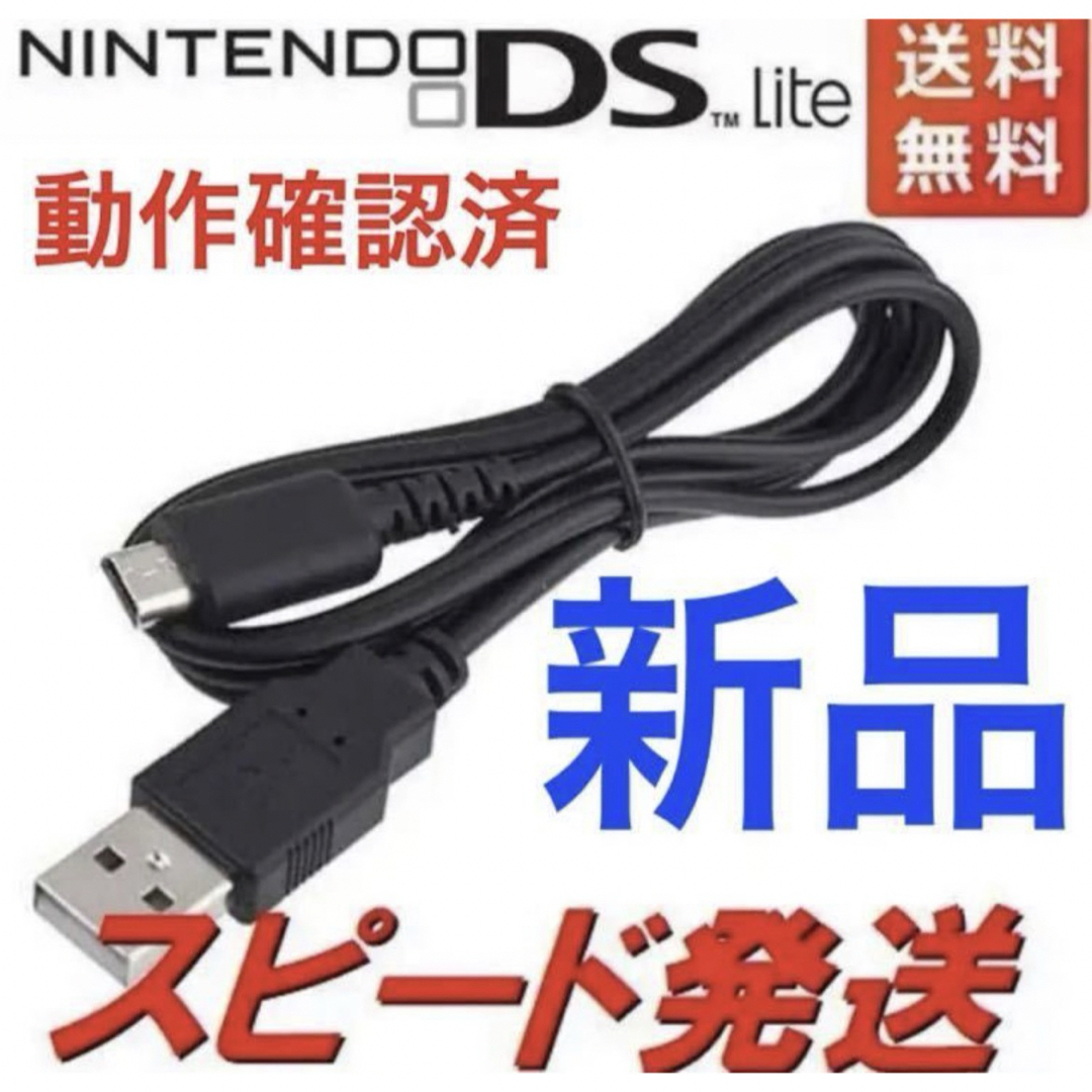 ニンテンドーDS(ニンテンドーDS)の新品DSライト 充電器 USB ケーブル DSL DS Lite NDS エンタメ/ホビーのゲームソフト/ゲーム機本体(携帯用ゲーム機本体)の商品写真